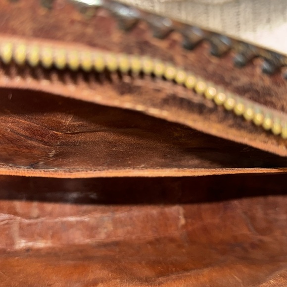 WOW!!! Genuine Alligator Very Vintage Bag/Satchel - Picture 8 of 13